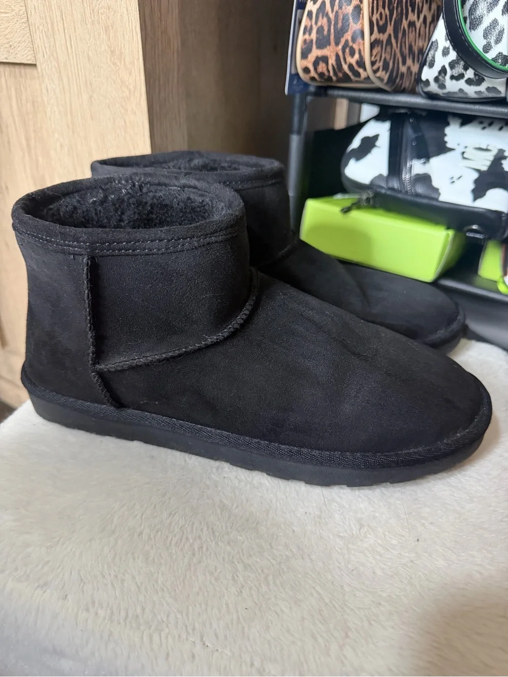 Arizona Jean Company Short Boot in Dark Brown Suede